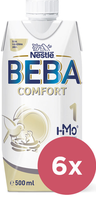 BEBA 1 Comfort HM-O Tekutá 6 x 500 ml