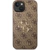 Púzdro Guess PU 4G Metal Logo iPhone 14 Plus hnedé