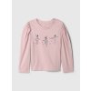 GAP Baby bavlněné tričko Růžová - 3YRS