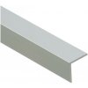 CEZAR Profil AL rohový 20 x 20 mm, elox Striebro 01, dl. 2m