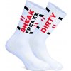 Dirty Play Sneakfreaxx White Socks, biele bavlnené ponožky