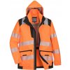 PORTWEST HI-VIS PW367 / Zateplená reflexná priedušná bunda 5v1 - HV oranžová/čierna XL
