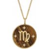 Fossil Pozlátený náhrdelník znamenia panna JF04843710