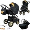 Detský kočík 3v1 BabyLux GOLD LUX - vanička, športová sedačka, autosedačka