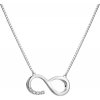Hot Diamonds Pôvabný strieborný náhrdelník s diamantmi nekonečno much loved DP910