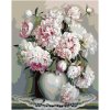 Diamantové maľovanie (s rámom) - Pivoňky