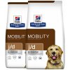 Hill's Prescription Diet j/d Starostlivosť o kĺby granule pre psov 2 x 12 kg