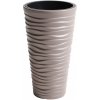 Prosperplast Kvetináč s vyberateľnou vložkou Sand Slim (30 x 52 x 30 cm (Š x V x H), kávová) (100275823)