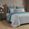 Takoy Obliečky 220x200 cm bavlnené svetlošedé, tyrkysové obojstranné NOVA 3-HF-383271 | 220 x 200, 70 x 80