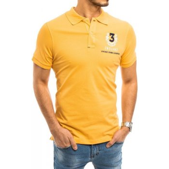 Dstreet pánske Polo tričko s límčekom Melete žlté