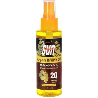 Vivaco SUN Argan oil opaľovací OLEJ SPF 20 s arganovým olejom 100ml\s100 ml