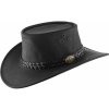 Klobúk kožený Scippis Wallaroo - čierny, S
