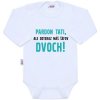 Body s potlačou New Baby Pardon tati,... máš šéfov dvoch! 86 (12-18m)