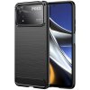 Techsuit Carbon Silicone puzdro pre Xiaomi Poco X4 Pro 5G – čierne