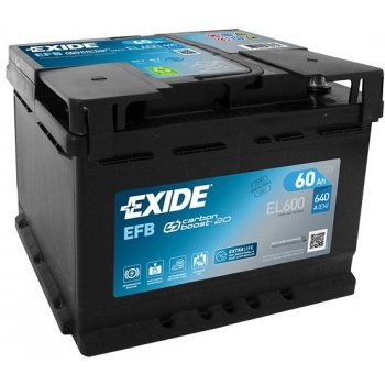 Exide Start-Stop EFB 12V 60Ah 640A EL600