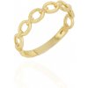 Lillian Vassago Zlatý prsteň s motívom reťaze LLV31-GR010 Veľkosť prsteňov: 56