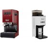 Gaggia Classic E24, red + Lelit Steve PM20, white
