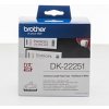 Brother - DK-22251 (papírová role 62mm x 15,24m) - dvoubarevný tisk při použití v QL-8xx DK22251