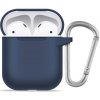 Blueo - Liquid Silicone ochranné puzdro pre AirPods 1 - tmavomodré