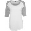 Build Your Brand Dámske tričko s 3/4 rukávom BY022 White S