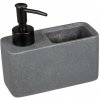 Wenko | WENKO 54669100 - Dávkovač mydla RESA 14,5x14,3 cm šedá/čierna | WE0424