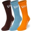 Vysoké bavlnené ponožky New Era FLAG CREW SOCKS 3PK 60684234 - 39-42