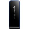 Apacer USB flash disk, USB 3.0, 64GB, AH356, čierny, AP64GAH356B-1, USB A, s výsuvným konektorom