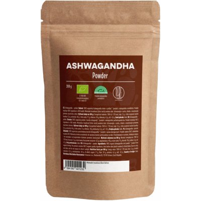 BrainMax Pure Ashwagandha BIO prášok 200 g