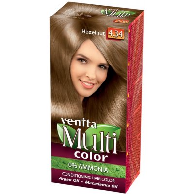 Venita MultiColor Care vlasy color 4.34 Hazelnut