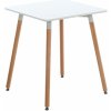 Design-Shop Stôl drevený Viborg 60 natura / biela - v75 x 60 x 60 cm