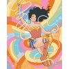 ZUTY Maľovanie podľa čísel - WONDER WOMAN DÚHOVÁ Rámovanie: bez rámu a bez vypnutia plátna, Rozmer: 40x50 cm