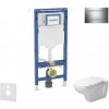 Geberit Duofix - Set predstenovej inštalácie, klozetu a d Duravit D-Code, tlačidla Sigma30, Rimless, SoftClose, lesklý chróm/chróm mat SANI11CP1102