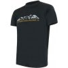 SENSOR Coolmax Tech Mountains Limited pánske čierne tričko kr.rukáv - L