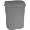 PLAST TEAM - Kôš odpadkový 25 l Swing s výklopným vekom, šedý
