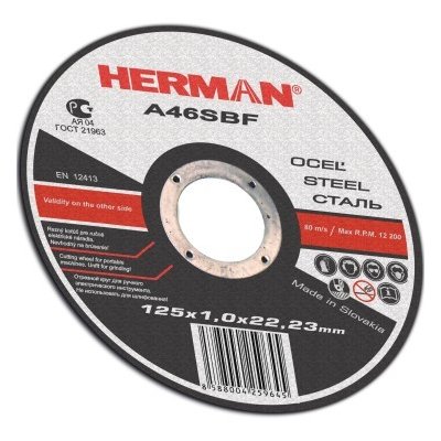Herman Rezný kotúč na oceľ - 300mm x 3,0mm (300mm / 3,0mm / A24RBF)