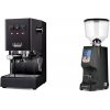 Gaggia New Classic E24 BC, black + Eureka Atom Specialty 65, black