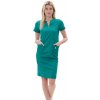 Perlička® Zdravotnícke šaty Mia Úplet® Tmavozelená Veľkosť: XL, Farba: Tmavozelená