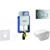 GEBERIT - Kombifix Modul na závesné WC s tlačidlom Sigma01, lesklý chróm + Duravit D-Code - WC a doska, Rimless, SoftClose 110.302.00.5 NH2