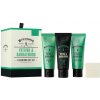 Scottish Fine Soaps Vetiver and Sandalwood krém na holenie 75 ml + pleťový peeling pred holením 75 ml + balzam po holení 75 ml + mydlo 40 g darčeková sada