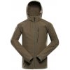 Alpine Pro HOOR hnedá pánska softshellová bunda s membránou - 5XL