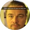 Jedlý papier Leonardo DiCaprio Nooooo dont turn 25 your so ... 19,5 cm - Pictu Hap