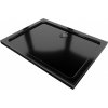 MEXEN/S - Flat sprchová vanička obdĺžniková slim 120 x 90, černá + čierny sifón 40709012B