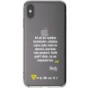 Picasee silikónový prehľadný obal pre Apple iPhone XS Max - Kazma - SVĚT PATŘÍ TĚM, CO SE NEPOSEROU