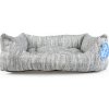 Duvo DUVO+ Mäkký pelech pre psov s extra hrubým vankúšom 70x60x18cm sivý
