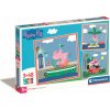 CLEMENTONI Puzzle Prasiatko Pepina 3x48 dielikov