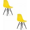 Stolička OSAKA žltá / nohy čierne x 2 9401 80 00 00