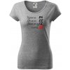 Vyzerá, cíti sa, chová sa - 60 rokov - Dámske tričko Pure - XS ( Tmavosivý melír )