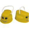 KIK KX7532 Detské chodúle plast 10 x 5,5 x 6cm 2 ks žlté