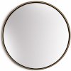 Casa Chic Fournier Nástenné zrkadlo s kovovým rámom okrúhle Ø 80 cm (EL-MIR-MET-80X80-GLD)