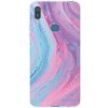 Púzdro Picasee silikónové Huawei Y7 2019 - Pink liquid čiré